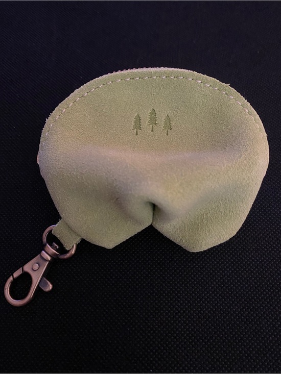 Portland Leather Accessories - Portland Leather Goods Fortune, cookie keychain - Lime.